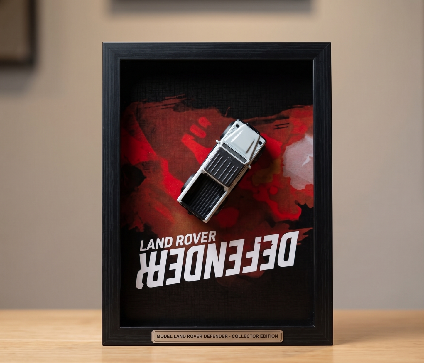 3D Metal Supercar Shadow Box Wall Art– Premium Framed Car Collector Edition