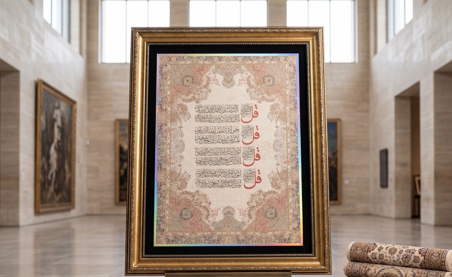 The Four Quls Turkish Mat – Framed Islamic Wall Art